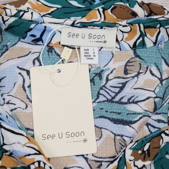 ANTHROPOLOGIE See U Soon Button Front Blouse : Size S - Picture 7 of 10